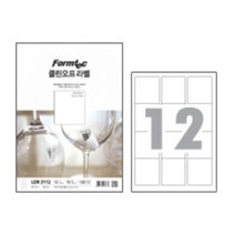 한국폼텍 LDR-3112 클린오프 라벨지 12칸 10매 LDR3112, ③ 12칸 (LDR3112)