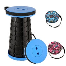 Bodanny 휴대용 만능의자 접이식의자 코끼리의자 + 무료 임의 색상 보관 가방 캠핑의자, 블루