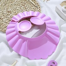 베이비 샤워 소프트 캡 조절 가능한 헤어 워시 모자 어린이 귀 보호 안전 샴푸 목욕 헤드 커버, [15] xiao xion yu mao fen