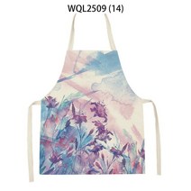 어린이집워싱앞치마 조끼형앞치마 칼하트앞치마 누빔앞치마 꽃 프린트 앞치마 주방 용품 남성용 북유럽 여성용 민소매 베이킹 액세서리 청소, [02] 55x68cm, [04] 4