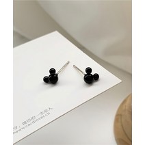 데일리 심플 은침 동글 미니쥐 귀걸이