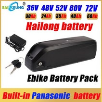 전기자전거배터리 자전거부품 13s5p Hailong 48v 전자 자전거 Akku 20ah 30ah 40ah 리튬 배터리 52v 전기 자전거 Aostirmotor S07b Ebik, Panasonic 52V40AH