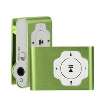 MP3플레이어무료 CARPRIE 미니 휴대용 Usb Mp3 플레이어 지원 마이크로 Sd Tf 카드 32gb 스포츠 음악 미디, 03 green