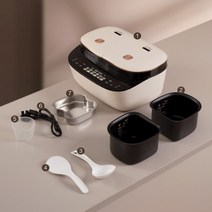 밥솥칸막이 압력 실리콘 전기 냄비 SET 마이크로 밥솥 더블 쓸개 바디 분리 제어 3L 죽 수프 요리, 4.TC601 - 220240V - UK