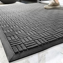 얄리샵 프리미엄 현관매트, 1개, 02.체크그레이