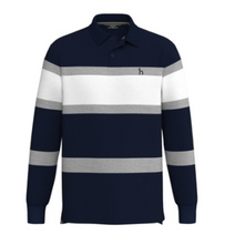 헤지스 남성용 컬러블럭 긴팔카라 티셔츠