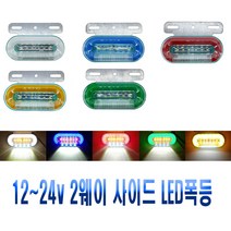 차량용 면발광 노면 차폭등 12~24V 겸용 LED 시그널램프 후미등 브레이크등 사이드램프 화물차 윙바디 탑차, 노면차폭등(그린)