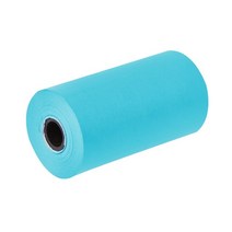 포켓포토인화지 Paperang 포켓 모바일 프린터용 접착 컬러 감열지 롤 57x30mm POS 영수증 바코드 스티커 라, 03 Blue