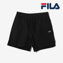 휠라 휠라FS2TRD2133X 공용 뉴 로고 와펜 숏팬츠 BLK