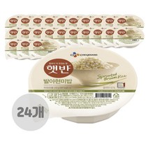 CJ제일제당 햇반 발아현미밥 210g 24개 간편식 현미 즉석밥 큰공기
