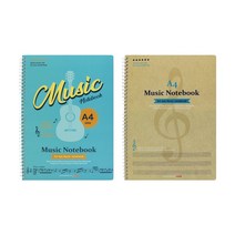 3500 팬시로비 A4 음악 노트 스프링 공책, 5개