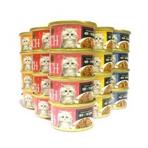 프리미엄 골드 런치캔 80g x 24개세트 [맛선택], 치킨+참치