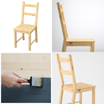 이케아 식탁의자 IVAR 이바르 의자 소나무