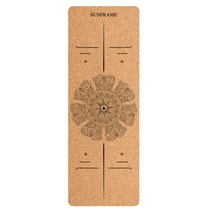 요가 매트 고밀도 가죽 도톰 와이드 논슬립 TPE 라이너, TPE코르크매트7mm만다라