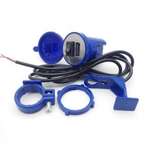 오토바이 USB 충전기 혼다 Dio Af35 27 Af28 Af24 Pcx 150 Af34 Af62 Ruckus Crf250r 오늘 원숭이 Z50 Crf, Blue