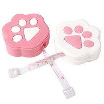한아름쩡이 고양이 발바닥줄자 핑크 + 화이트 세트, 3세트