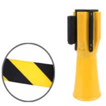 선명한색상 뚜렷한 시인성 경고성 끼우는안전봉 차단봉 주차차단봉 3M 바리케이드 자동벨트봉, 노랑, 노랑, 1개