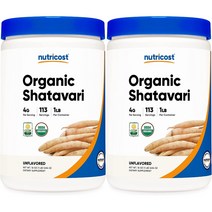 뉴트리코스트 Nutricost Organic Shatavari Powder 4000mg 고흡수 올가닉 샤타바리 분말 16oz(454g) 2병, x, 1개