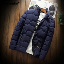 방한작업복 Mountainskin Winter Men Jacket Mens New 면, XXL, 네이비 블루