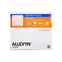 알레빈 어드헤시브 접착성 폼드레싱 (ALLEVYN Adhesive # 6600043 7.5cm X 7.5cm 스미스앤드네퓨 10매 박스, 10개