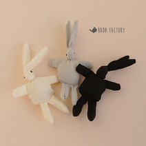 바다팩토리 토끼 인형 장식 부자재, 그레이