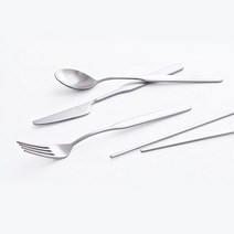 바른 커트러리 양식기 스푼 포크 나이프 숟가락 젓가락 수저세트 6종