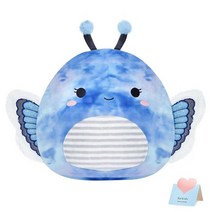 Houwsbaby 45.7cm(18인치) 공룡 플러시 베개 봉제 동물 선물 생일 크리스마스 발렌타인 데이 블루, Blue Butterfly