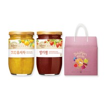 복음자리 실속형선물세트 유자차480g+딸기잼500g