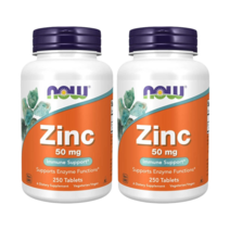 나우푸드 아연 zinc 50mg 250정 2병