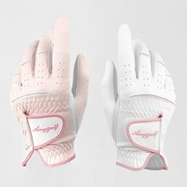 애니골프 플렉스 반양피 여성용 양손 골프장갑, 선택완료