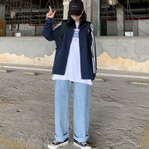 멜빵바지 점프수트 여성 와이드 레그 점프 슈트 대학생 헐렁한 포켓 데님 서스펜더 바지 식 캐주얼 드레이