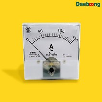 대붕 D-80 (150/5A) 각형 암페어 메타 교류전류계 철편형 meters