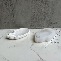 초틀 비누몰드 몰드 콘크리트용 베이스 장식품 실리콘 소형 및 대형 캔들 홀더 석고 드립, 16
