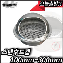 후드캡 스텐후드캡 50mm 75 100 125 150 200 250 300mm 외벽마감캡, 스텐후드캡 250mm