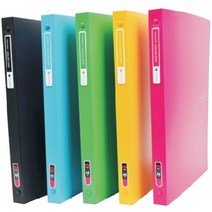 청운 칼라칩 A4 미니 3공 O링 바인더 오링 바인더, 검정