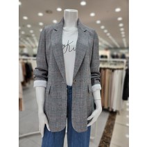 더아이잗 테일러드 카라 체크자켓(IM4N0JK93