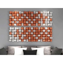 3D 사운드 디퓨저 베이스트랩 판넬 흡음판 음향 반사, 천연 오동나무 60x60cm