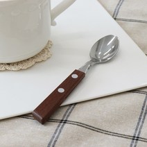트라몬티나 체리 월넛 우드 핸들 커트러리 양식기, 9.라지 스테이크나이프(21.8cm)