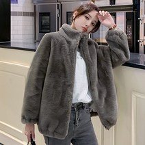 라라벨 여성용 하이넥 집업 베럴 루즈핏 하이넥집업 후리스