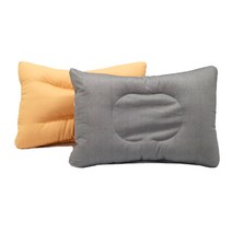 [코튼샤워] 천연 염색 스마트 솜 베개 세트 소형S 사이즈 천연염색 황토&대나무 숯, 황토+황토