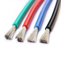 실리콘 케이블 전선 18 AWG, 검정