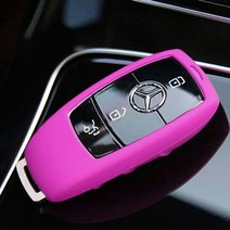 (카앤캠프) 벤츠 GLE 실리콘 스마트키 케이스 W167 300d 450 키커버 튜닝 용품, 블랙