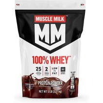 머슬밀크 웨이 프로틴 파우더 유청 단백질 보충제 초코 초콜릿 2.27kg (미국배송) Muscle Milk 100% Whey Protein Powder Chocolate