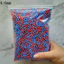 15g 4-6mm 여러 가지 빛깔의 폴리스티렌 스티로폼 폼 비즈 다채로운 미니 볼 필러 상자 병 공예 DIY 장식, 13 4-6mm Mix 15g_01 4-6mm