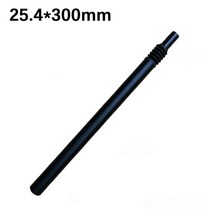 전기 자전거 댐핑 시트 포스트 25.4 27.2 28.6 31.8 33.9 34mm 300 350 500 550 600mm 접이식 리튬 배터리 전자 자전거 시트 튜브, 블랙 25.4x300mm