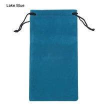 휴대용 안경 소프트 광학 케이스 드로스트링 파우치 가방 선글라스 천, [04] lake blue, 04 lake blue