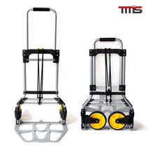 TMS 접이식 핸드 카트 TMS-HC120, 블랙실버, 1개