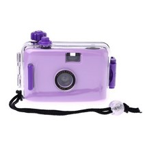 필름 카메라 일회용 입문용 1회용 제작 흑백 수동 필카 다회용 레트로 35mmlomo 수중 방수 카메라 미니 귀여운 35mm 필름 하우징 케이스 포함 56, 자주색