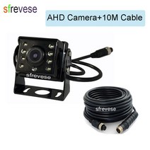 어라운드뷰 후방 사이드 카메라 버스 트럭용 7인치 IPS HD DVR 녹화 2 채널 4 핀 자동차 모니터 방수 1080P