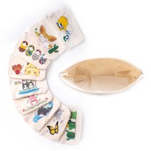 [아이디몬] 광목 캔버스천 파우치 도안 10종, 01. 아기코끼리